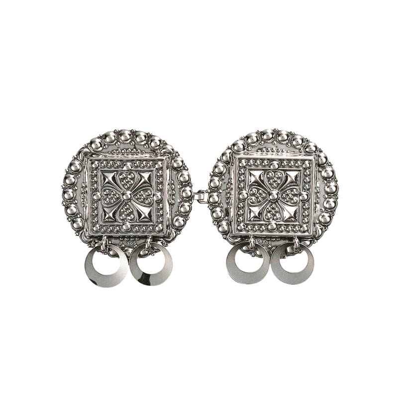 027193 - Beltespenne Follo til skinnlist med ringlauv, oksidert