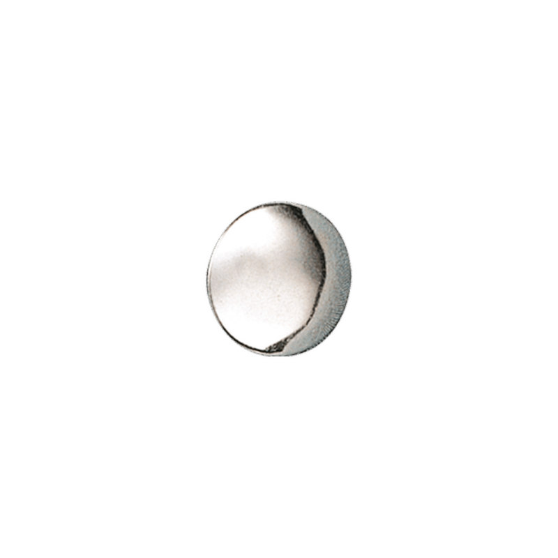 098413 - Knapp Voss 15 mm glatt med lang hempe, kvit