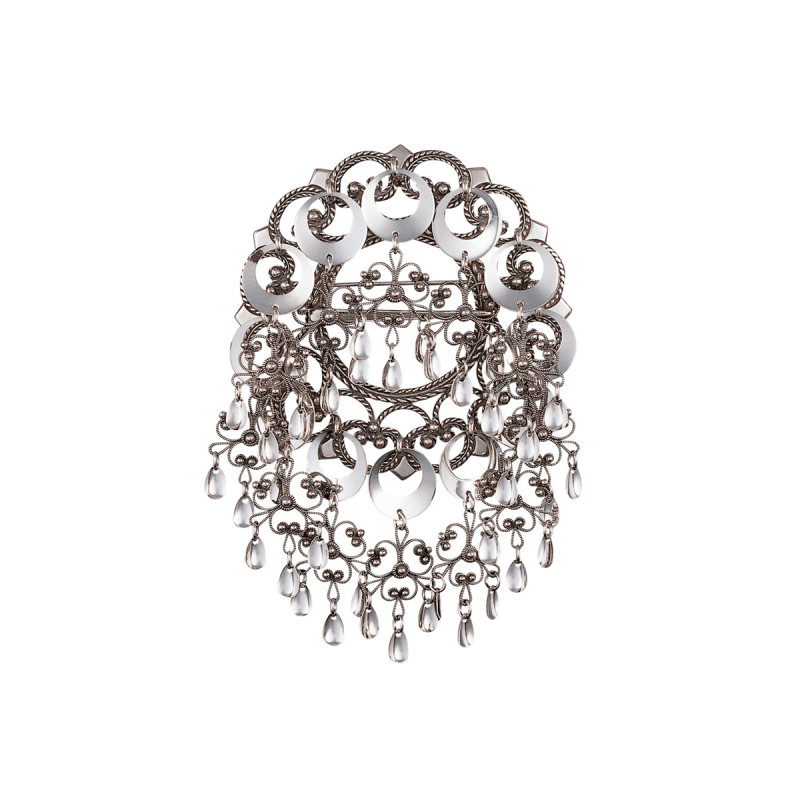 199103 - Sølje med 16 mm ringlauv, oksidert