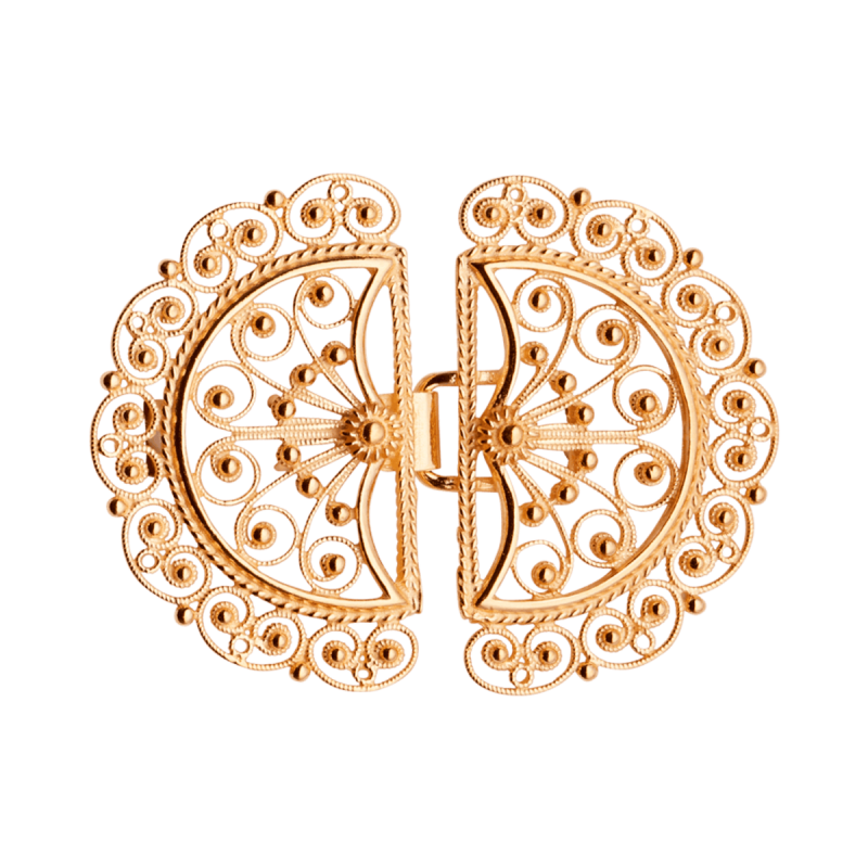 209600 - Beltespenne filigran, forgylt