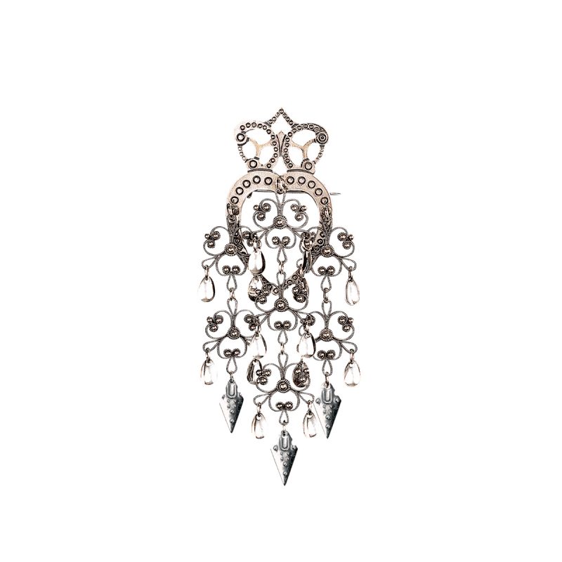 246100 - Hjertesølje Østfold med lauv, oksidert