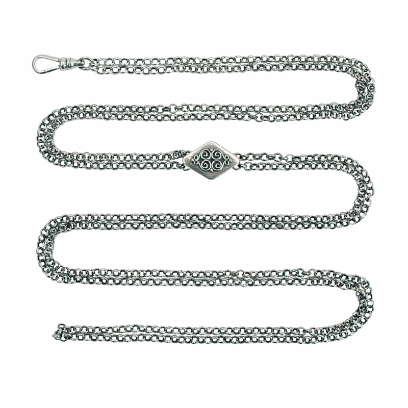 336199 - Kjede til beltestakk med karabin, oksidert