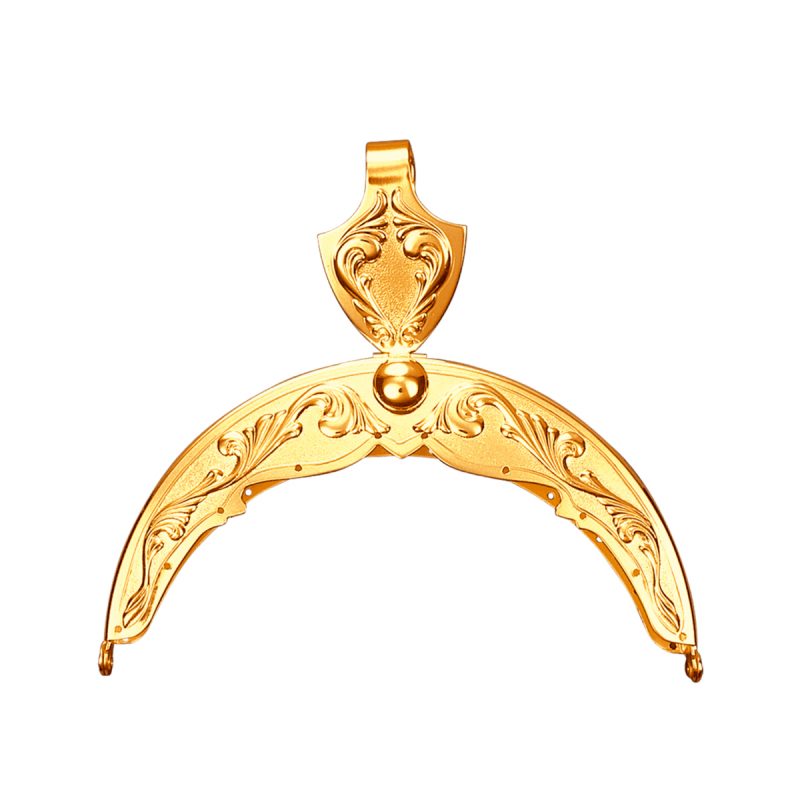 348600 - Veskelås forsølva, forgylt