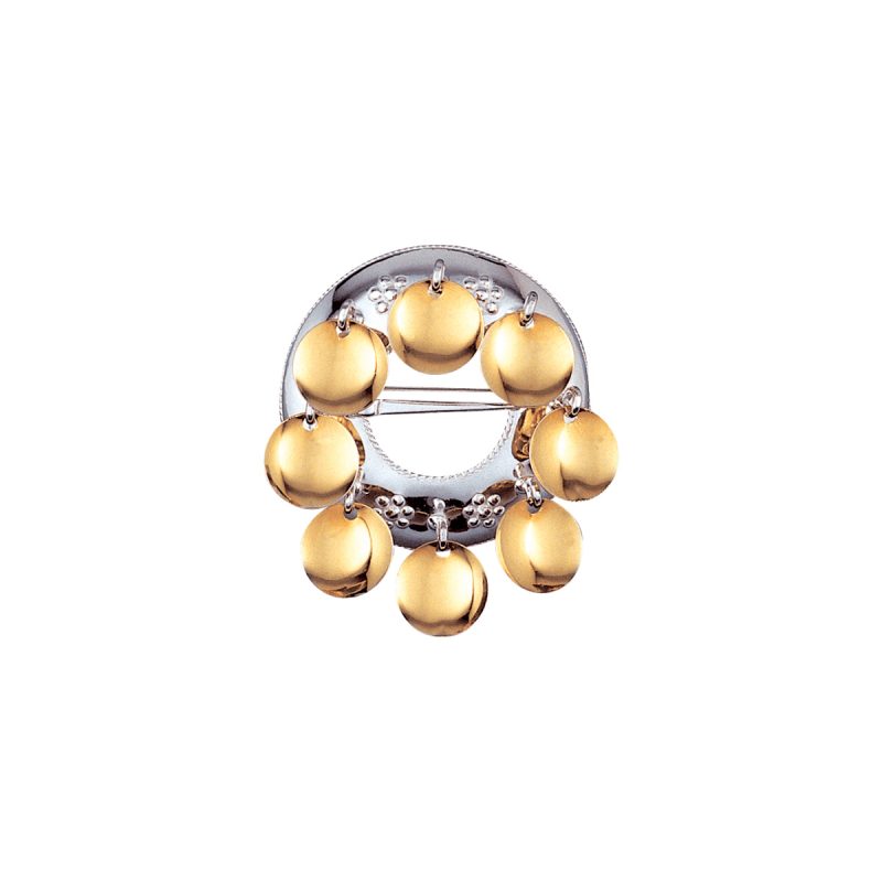 463500 - Sølje. Kvit/forgylt