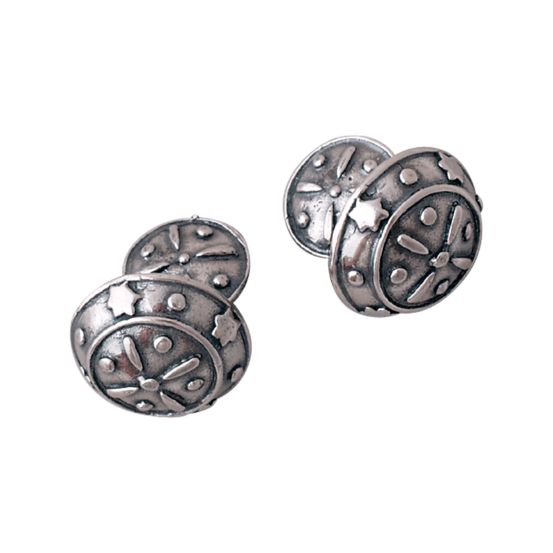 565216 - Mansjettknappar Troms utan kule, oksidert