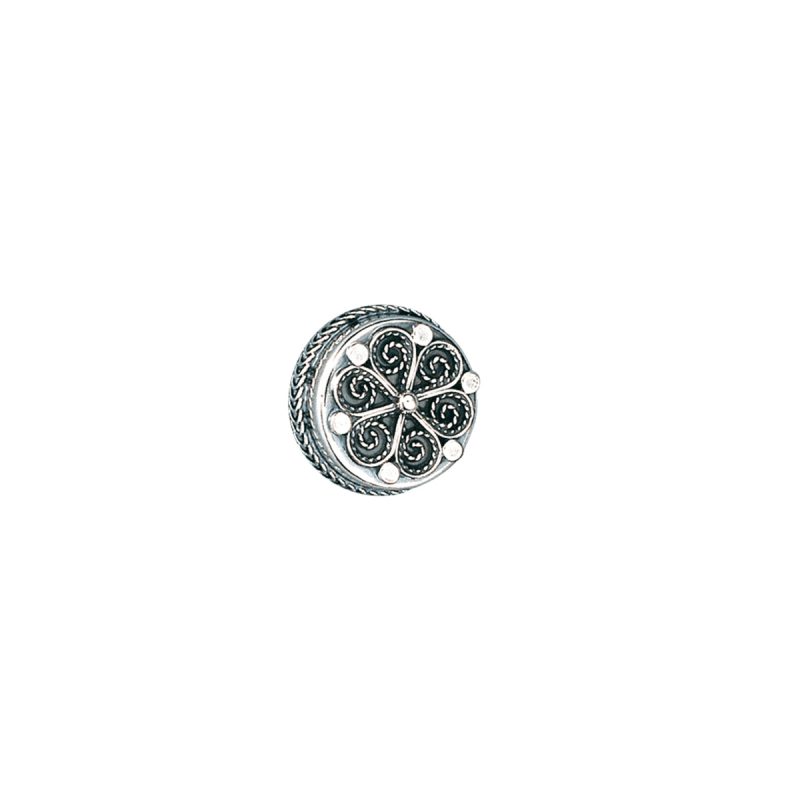 633100 - Knapp med botn 18 mm, oksidert