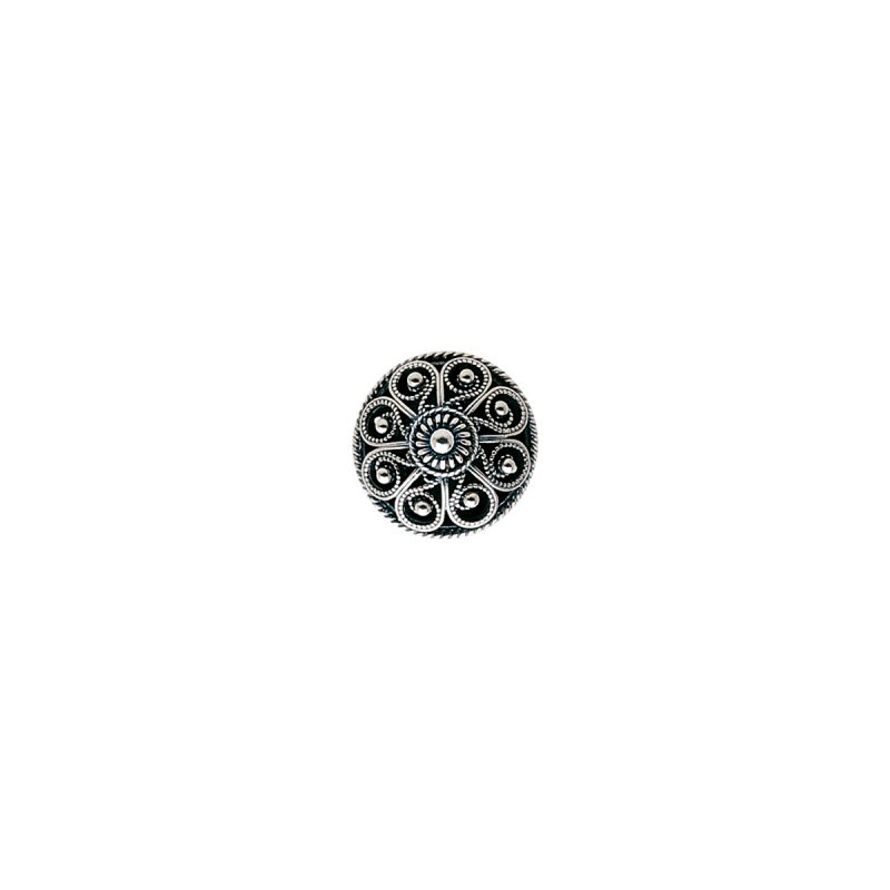 662113 - Knapp med lang hempe 17 mm, oksidert
