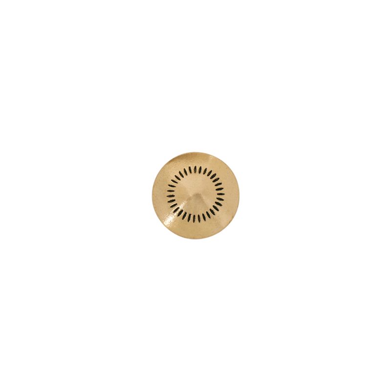 663800 - Knapp 17 mm, messing