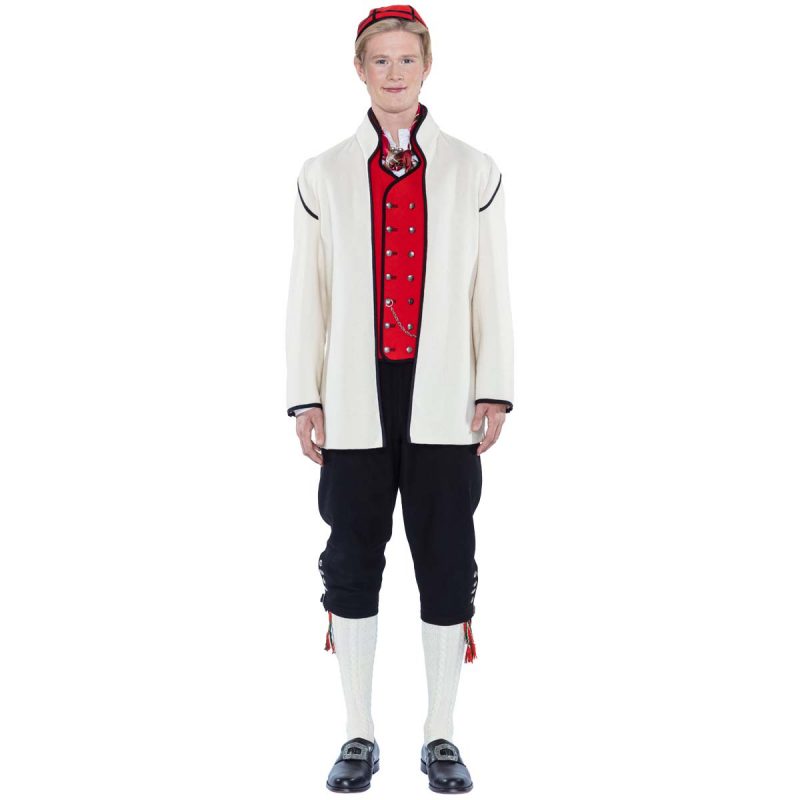 Sogn herrebunad kvit